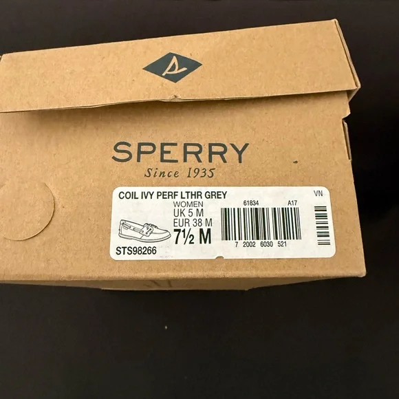 Sperry Gray Moccasin Shoes with Classic Style - Picture 6 of 6